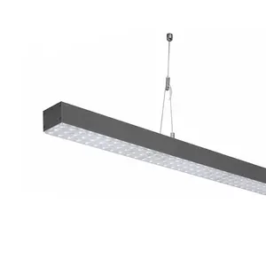 Shopping Mall Lighting System 120lm/W LED Linear Pendant Light Suspension Supermarket Linear Light