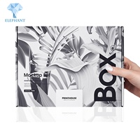 Boîte d'expédition en carton ondulé noir personnalisée pour cadeaux de luxe : chaussures, vêtements, t-shirts, chaussettes, cravates, parfums