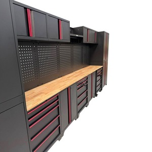 Système de rangement de <span class=keywords><strong>garage</strong></span> <span class=keywords><strong>PRO</strong></span>, boîte à outils professionnelle, établi, 18 pièces, OEM OBM, garantie 3 ans, capacité de charge 200 kg - Product Image 2