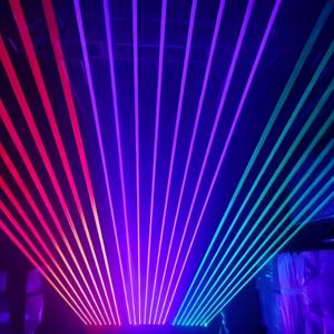 Profesyonel 8-eye tam renkli lazer + 8 LED gözler tam renkli matris ışık LED işın lazer hareketli kafa sahne işık - Product Image 4