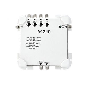 Système de signal numérique professionnel avec câble d'<span class=keywords><strong>antenne</strong></span> tv, fer blanc, <span class=keywords><strong>2</strong></span> entrées a240, 1 sortie, <span class=keywords><strong>amplificateur</strong></span> de signal rf 45db - Product Image 2