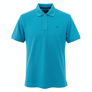 Camisa para Hombre con Puños Acanalados, Logotipo Frontal con Patrón de Letras, Corte Regular, Tejido Doble Piqué, 35% Algodón, 65% Poliéster, 230-240gsm - Product Image 2