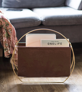 Miễn phí đứng kim loại và da văn phòng bàn tổ chức miễn phí-đứng tập tin tài liệu và Tạp Chí giá - Product Image 4