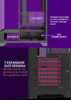 Mid Tower Desktop with Lcd Side Glass White Gamer Casing Cpu Cabinet Atx Gabinete Pc Gaming Computer case