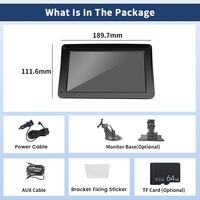 Écran tactile universel portable de 7 pouces, Carplay sans fil, autoradio Android Auto, radio audio multifonction Carplay