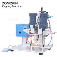 Machine de capsulage de bureau ZONESUN ZS-XG6100 pour bouchons à vis, flacons compte-gouttes en plastique et verre, et sachets à bec verseur