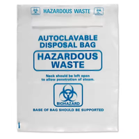 Sacs à déchets durables PP en plastique à risque biologique Sac poubelle médical jetable tolérant à l'autoclave Fourniture directe en usine de haute qualité