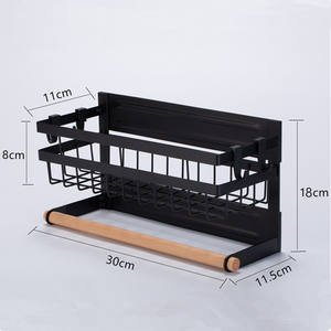 Iron Magnetic Refrigerator Side Wall <b>Storage</b> <b>Rack</b> Waterproof Modern Design Single Tier Box <b>Storage</b> for <b>Kitchen</b> - Product Image 2