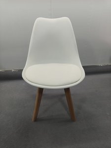 <span class=keywords><strong>Chaise</strong></span> <span class=keywords><strong>de</strong></span> <span class=keywords><strong>restaurant</strong></span> moderne en plastique avec coussin, dossier en forme <span class=keywords><strong>de</strong></span> coquille, design tulipe, couleur et logo personnalisables, usage commercial - Product Image 6