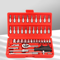 Ventes Directes Usine Clé à Cliquet 46 en Aluminium, Outil de Réparation Automobile Multifonction Durable pour Mécaniciens