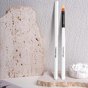 Pinceau d'art d'<span class=keywords><strong>ongle</strong></span> en nylon synthétique de haute qualité manche en bois <span class=keywords><strong>blanc</strong></span> 3 pièces/ensemble pinceau d'art d'<span class=keywords><strong>ongle</strong></span> de marque privée Liner/Gel/Ombre vente entière - Product Image 6