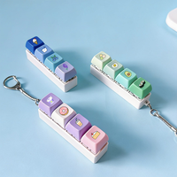 Custom Keycap Keychain Factory Wholesale Any UV Printing Keyboard Keychain Mechanical Keyboard Switch Fidget Promotional Gift