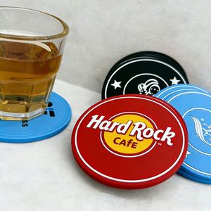 Posavasos Redondos de Silicona Suave Ecológicos con Logotipo Personalizado, Juego de Posavasos Impresos para Mesa de Cocina, Bar, Pub - Product Image 4