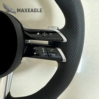 Volant de voiture en cuir personnalisé pour Mercedes Benz AMG W204 C63 W212 W218 W207 W172 W223 - Pièces de mise à niveau
