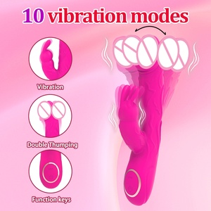 Hot Selling 10-Gang Teleskop G-Punkt Vibrator Flirten Kaninchen Dildo für Frauen Sexspielzeug - Product Image 2