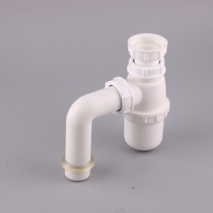 Phòng tắm bồn rửa nhà bếp lưu vực Trắng nhựa <span class=keywords><strong>drainer</strong></span> với lọc rửa lưu vực chất thải & chai bẫy P-trap để tường - Product Image 3