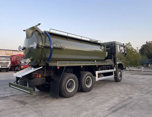 Camion <span class=keywords><strong>d</strong></span>'aspiration des eaux usées Shacman X3000 <span class=keywords><strong>vert</strong></span> tout-terrain 6x6 personnalisé avec deux pompes à huile, adapté aux travaux hivernaux. - Product Image 5