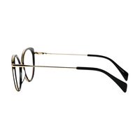 Monture optique en métal style œil de chat rétro, simple et polyvalente, disponible en plusieurs couleurs, idéale pour les trajets quotidiens, etc.