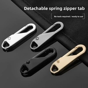 Tirette de <span class=keywords><strong>fermeture</strong></span> <span class=keywords><strong>éclair</strong></span> universelle détachable pour travaux d'aiguille, tête de remplacement pour vêtements, sacs, kit de réparation DIY, accessoires de couture - Product Image 5