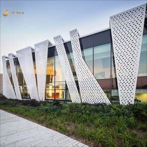 Panel de Fachada Perforado de Acero Inoxidable EX306, Soldado y Doblado con Corte Láser, para Decoración de Muros Cortina en Edificios - Product Image 3