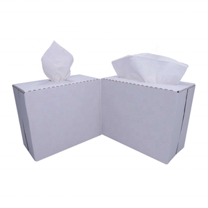 Lingettes de préparation jetables absorbantes multi-usages à motif hexagonal en polyscellulose pour nettoyage industriel, faible peluchage, en boîte pop-up - Product Image 1