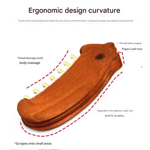 Peine de latón <span class=keywords><strong>para</strong></span> masaje capilar y tabla Gua Sha multiusos <span class=keywords><strong>para</strong></span> mujeres, herramienta de cuidado de <span class=keywords><strong>la</strong></span> salud TCM <span class=keywords><strong>para</strong></span> meridianos del cuerpo y vientre - Product Image 4
