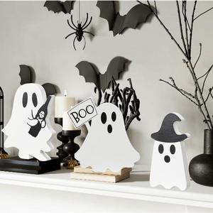 Decoraciones de Fantasmas de Halloween de PVC para Exteriores, Adornos para Fiestas con Sombrero de Bruja y Juego de Botellas para Decoración de Halloween - Product Image 4