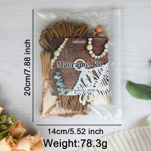 Hand DIY Woven Leaf Tapestry <strong>Macrame</strong> <strong>Kit</strong> with Tutorial <strong>for</strong> <strong>Beginners</strong> Wholesale Crafts Woven <strong>Kit</strong> <strong>for</strong> Home Decoration Wall Hanging - Product Image 4