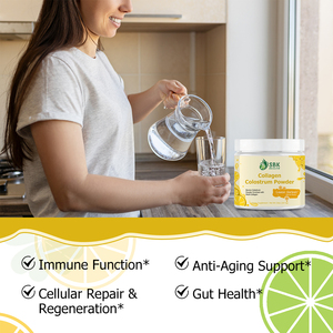 Colágeno Natural en Polvo Hecho a Medida, Bebida con Sabor a Sorbete de Limón para Reparación Celular y Regeneración, Potenciador de Colágeno en Polvo - Product Image 3