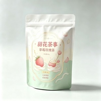 Sachet Doypack Scellé sur Trois Côtés pour Chips, Emballage Alimentaire en PE Imperméable avec Fermeture Zip Facile à Déchirer, Autoportant