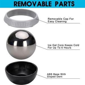 Juego de rodillos de bola de masaje frío y caliente RL para tejido profundo para cuerpo, cuello, espalda, pie, fascitis plantar - Product Image 3