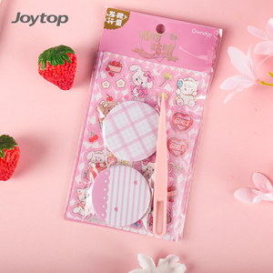 Joytop – Badge autocollant personnalisé Mikko Sweetheart fraise, carte décorative, papeterie DIY, jouet avec outil pince à épiler - Product Image 3