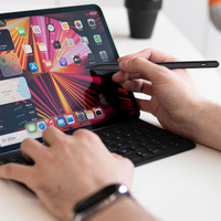 Stylet universel à charge rapide de type C en métal avec pointe de remplacement pour tablette iPad et smartphone