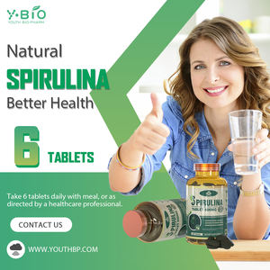 Comprimés de Spiruline 500mg avec <span class=keywords><strong>Vitamine</strong></span> A, Fer, <span class=keywords><strong>B12</strong></span>, Protéines Végétales, Superaliment, Nutrition Quotidienne pour Adultes Actifs, Marque Privée OEM - Product Image 6