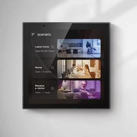 Haut-parleurs de plafond à double voie avec écran tactile de 4 pouces TUOAN, panneau de commande central Tuya Gateway pour appareils de maison intelligente