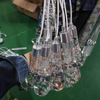 Lustres à 10 bras en forme de gouttes d'eau pour centre de table de mariage