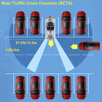 Nuevo Sistema de Monitoreo con Sensor de Detección de Punto Ciego para Automóvil con Microondas de 24 GHz BSD RCTA DOW LCA