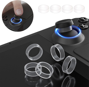 10 cái/bộ rõ ràng phím điều khiển bảo vệ Silicone đàn hồi vòng bảo vệ cho sàn hơi nước ps5 PS4 <span class=keywords><strong>Xbox</strong></span> chuyển đổi Pro Trò chơi điều khiển - Product Image 1
