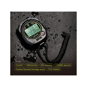 Factory Wholesale Water-resistant <b>Electronic</b> Sports Stopwatch Countdown Alarm Sleep Stopwatch Clock - Product Image 2