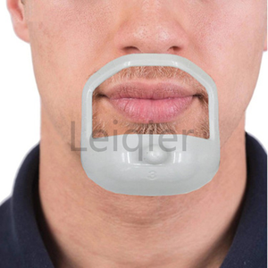 Logo personnalisé <span class=keywords><strong>Barbe</strong></span> Toilettage Set Visage Outil de coiffure avec modèles transparents pour Barbiche et Moustache Guide de coupe - Product Image 4