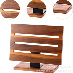 Porte-couteaux en bois pour l'international, bloc à couteaux magnétique de cuisine, support de rangement pour couteaux en bois d'acacia, magnétique double face pour cuisine - Product Image 3