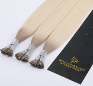 Venta al por mayor de lujo doble dibujado templo indio solo donante I Tip cabello virgen crudo - Product Image 2