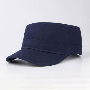 Venta al por mayor de gorras lisas en blanco para hombre promocional personalizado sarga de algodón negro última gorra de béisbol plana superior - Product Image 4