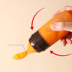 Nouveau design cuillère pour bébé <span class=keywords><strong>biberon</strong></span> mangeoire en silicone de qualité alimentaire sans BPA cuillère pour tout-petits - Product Image 4