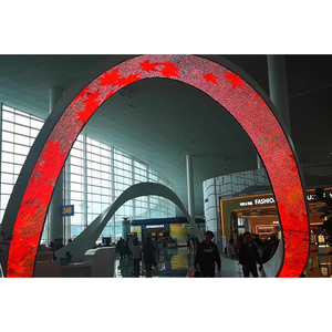 Trong nhà linh hoạt đường cong màn hình <span class=keywords><strong>LED</strong></span> Tường mềm linh hoạt HD <span class=keywords><strong>LED</strong></span> Bảng điều chỉnh - Product Image 5