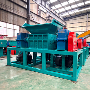 Trituradora Industrial <span class=keywords><strong>de</strong></span> Metal, Trituradora <span class=keywords><strong>de</strong></span> Doble Eje para Tambores/Tanques/Tuberías <span class=keywords><strong>de</strong></span> Acero - Product Image 1