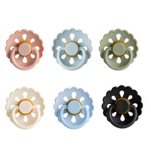 Sucette Ronde En Caoutchouc Naturel Souple Pour Bébés Avec Grands Trous De Ventilation - Product Image 3