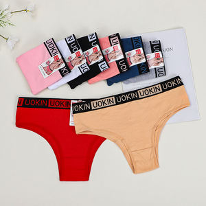 Atacado de Fábrica UOKIN: Calcinhas <span class=keywords><strong>Tanga</strong></span>/Mamba Femininas Estilo Brasileiro, 95% Algodão, Sexy, Cintura Baixa, Malha, Cor Sólida - Product Image 1