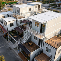 Maison modulaire préfabriquée Wecheer à 2 étages en conteneur de 20 pieds pour abri d'urgence sur chantier