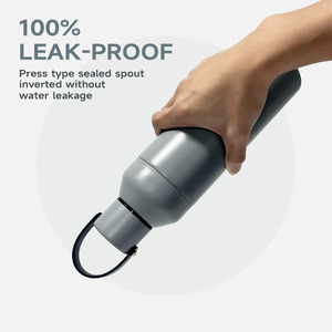 Populaire Shaker Fles Groothandelsprijs Roestvrij Staal 304 Bevroren Geïsoleerd Bpa Gratis <span class=keywords><strong>2</strong></span> In 1 Dubbele Drinkdeksel 18 Oz Waterfles - Product Image 3